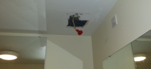 Electrics damaged by escape of water from flat above